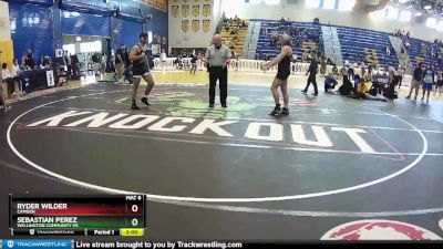 182 Blue Semifinal - Ryder Wilder, Camden vs Sebastian Perez, Wellington Community Hs