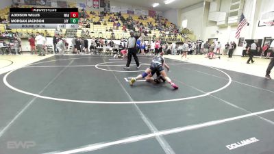 126 lbs Round Of 16 - Addison Willis, Wagoner vs Morgan Jackson, Jay Junior High