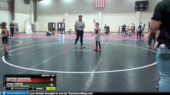 65 lbs Champ. Round 1 - Ashton Edwards, Gulf Coast Wrestling Club vs Aysia Mayse, Weaver Youth Wrestling