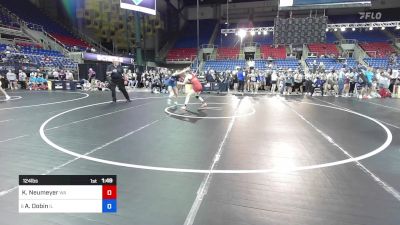 124 lbs Round Of 64 - Kadence Neumeyer, WA vs Ariella Dobin, IL