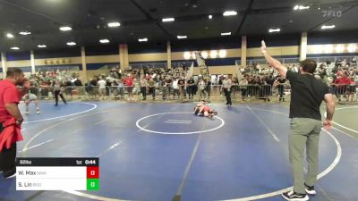 82 lbs Consi Of 8 #2 - William Max, Savage House WC vs Sean Lin, Reign WC