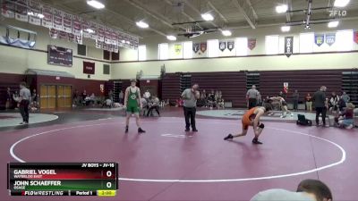 JV-16 lbs Semifinal - Gabriel Vogel, Waterloo East vs John Schaeffer, Osage