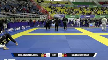Katerine Orozco Rincon vs Maria Eduarda Da C. Motta 2025 Brasileiro Jiu-Jitsu IBJJF