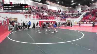 JH 110 lbs Cons. Round 1 - Kylie Waffle, BIXBY vs Heidi Leal, ELK CITY