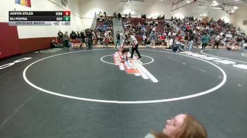 113 lbs 5th Place Match - Austin Stiles, Kemmerer vs Eli Poitra, Campbell County