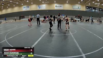 72 lbs Cons. Semi - Rihon Mukherjee, Scanlan Wrestling Academy vs Brody Moore, Project X