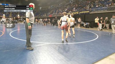 103 lbs Semifinal - Nate Picciotti, Altoona vs Reece Clark, Penn Trafford