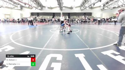 70-J2 lbs Semifinal - Andrew Dolson, Barn Brothers vs Vincent Petriello, RedNose Wrestling School