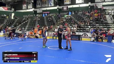 125 lbs Quarterfinal - William Smith, IN vs Reza Massjouni, VA