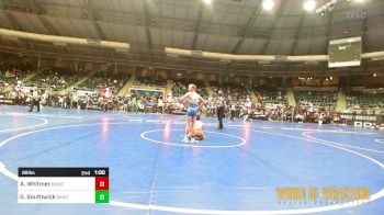 88 lbs Consi Of 16 #2 - Ashur Whitmer, Big Game Wrestling Club vs Gage Southwick, Sanderson Wrestling Academy