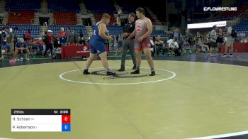 285 lbs Cons 8 #1 - Harrison Schoen, Pennsylvania vs Paulie Robertson, Illinois