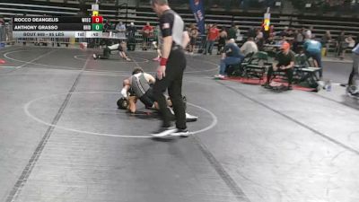 95 lbs Consi Of 16 #2 - Rocco DeAngelis, Wrecking Crew Wrestling Academy vs Anthony Grasso, Bridgewater