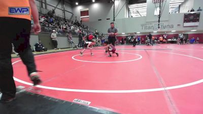 55 lbs Consolation - Thomas Garcia, Owasso Takedown Club vs Leon Bearden, Skiatook Youth Wrestling