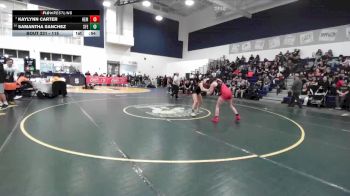 115 lbs Cons. Round 2 - Kaylynn Carter, Hemet vs Samantha Sanchez, Santa Fe