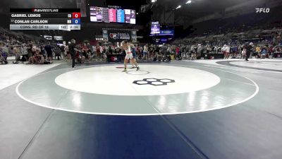 150 lbs Cons. Rd Of 16 - Gabriel Lemos, CA vs Conlan Carlson, MN
