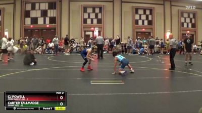 96 lbs Round 1 (6 Team) - Cj Powell, Pride Wrestling vs Carter Tallmadge, SVRWC Red