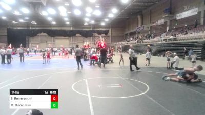 144 lbs 2nd Place - Samuel Romero, Duran WC vs Malakai DuVall, Team Pueblo