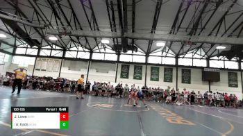 100-105 lbs Quarterfinal - Aidan Eads, Kewanee vs Jordan Lowe, Oregon