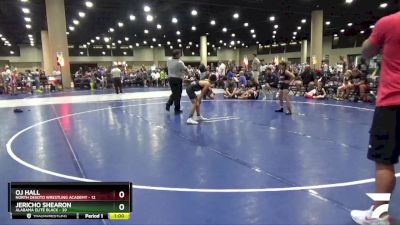 90 lbs Round 5 (8 Team) - OJ Hall, North Desoto Wrestling Academy vs Jericho Shearon, Alabama Elite Black