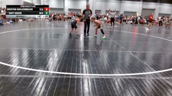 90-105 lbs Round 2 - Ripp White, Ringgold Wrestling Youth Club vs Weston Holsomback, The Colosseum Training Center