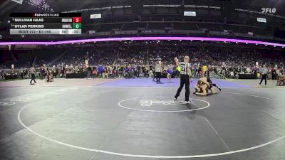 D1-190 lbs Cons. Round 2 - Dylan Perkins, Howell HS vs Sullivan Haas, Brighton HS