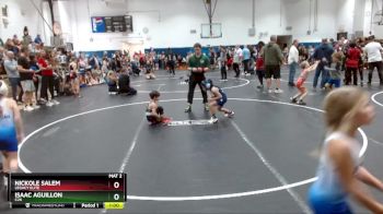 55 lbs Semifinal - Nickole Salem, Legacy Elite vs Isaac Aguillon, C2X