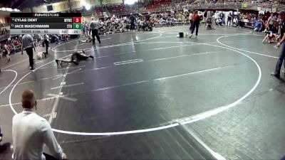 90 lbs Champ. Round 2 - Jace Maschmann, 2TG vs Cylas Dent, Mullen Youth Wrestling Club
