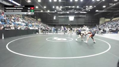 120 lbs Cons. Round 3 - Devastating Brown, Bonner Springs HS vs Jackson Hermann, Wichita-Bishop Carrol