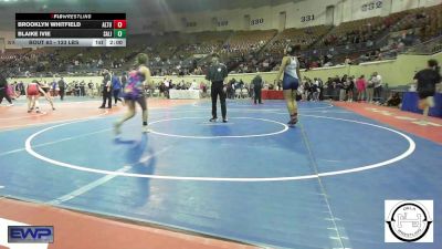 130 lbs Quarterfinal - Brooklyn Whitfield, Altus JH vs Blaike Ivie, Salina