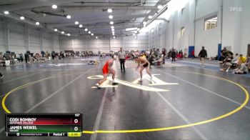 157 lbs Cons. Round 2 - Codi Bomboy, Keystone College vs James Weikel, Wilkes