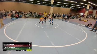 110 lbs Cons. Round 1 - Lucas Walter, Stephenville Wrestling Club vs Jaxyn Ramey, Hill Country Wildcats Wrestling Club