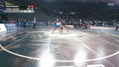 4A Boys 132 lbs Cons. Round 3 - Daniel Jackson, Madras Boys vs Brody Mooney, Tillamook Boys
