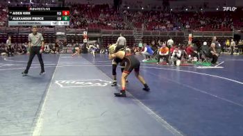 3A-126 lbs Quarterfinal - Aiden Kirk, Prairie, Cedar Rapids vs Alexander Pierce, Iowa City, West