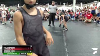 56 lbs Round 1 (4 Team) - Arman Bassiri, Mat Troopers vs Mia Barro, Revolution Elite