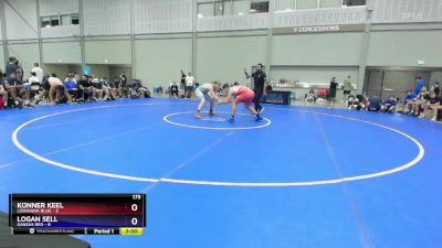 175 lbs Placement Matches (8 Team) - Konner Keel, Louisiana Blue vs Logan Sell, Kansas Red