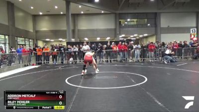 110 lbs Cons. Round 2 - Addison Metcalf, Fort Scott vs Riley Mohler, Ogden`s Outlaws