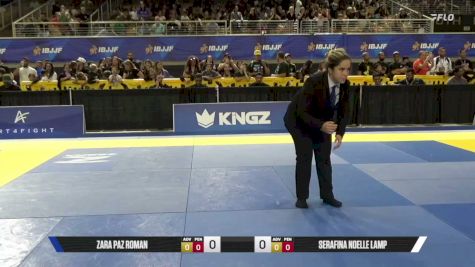 Zara Paz Roman vs Serafina Noelle Lamp 2026 Pan Kids Jiu-Jitsu IBJJF Championship
