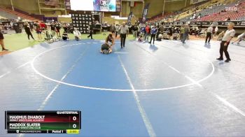 144 lbs Quarterfinal - Maddox Slater, Mandan Wrestling Club vs Maximus Dhabolt, Sebolt Wrestling Academy