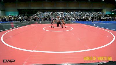 40 lbs Round Of 16 - Josephine McCoy, Askeo International Matclub vs Eliana Meza, Pounders WC