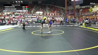 130 lbs Quarterfinal - Addilyn Wacker, Iola Hs vs Danica Dautel, Goodland HS