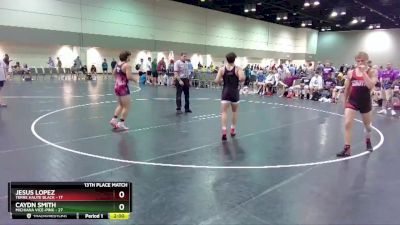 160 lbs Placement Matches (16 Team) - Jesus Lopez, Terre Haute Black vs Caydn Smith, Michiana Vice-Pink