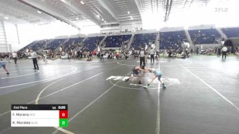 58 lbs 2nd Place - Fitz Moreno, Red Wave WC vs Kensey Morales, BlackCat WC