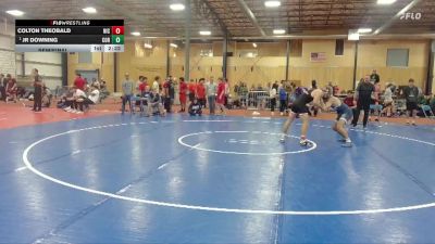 157 lbs Semifinal - Jr Downing, Corban University vs Colton Theobald, North Idaho College