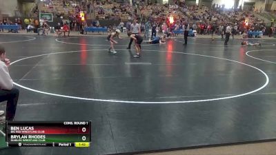 100 lbs Cons. Round 1 - Brylan Rhodes, Diablos Wrestling Club vs Ben Lucas, Big Red Wrestling Club