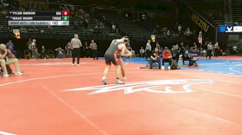 190 Class 4 lbs Cons. Round 2 - Tyler Gibson, Nixa vs Isaac Ward, Fort Osage