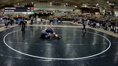 285 lbs Placement (4 Team) - Nate Fleming, Battle Ground Academy vs Sam Spicer, Pope Saint John Paul II Preparatory School