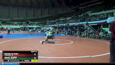 157 lbs 1st Place Match (16 Team) - Brady Barns, Staunton River vs Nicholas Rhea, Poquoson