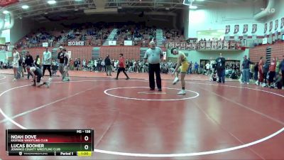 138 lbs Champ. Round 2 - Lucas Booher, Jennings County Wrestling Club vs Noah Dove, Eastside Wrestling Club