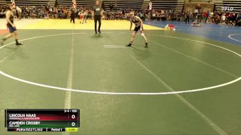 105 lbs Cons. Round 2 - Lincoln Haas, Marshall/Lakeview/RTR vs Camden Crosby, Big Lake