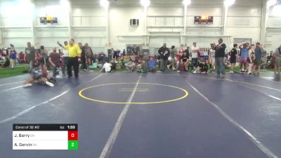 102-S Mats 1-5 3:00pm lbs Consi Of 32 #2 - Jerry Barry, OH vs Azariah Gervin, OH